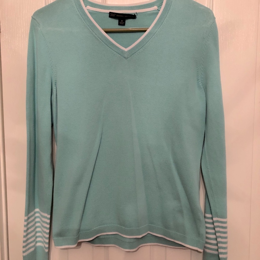 Brooks Brothers seafoam sweater M